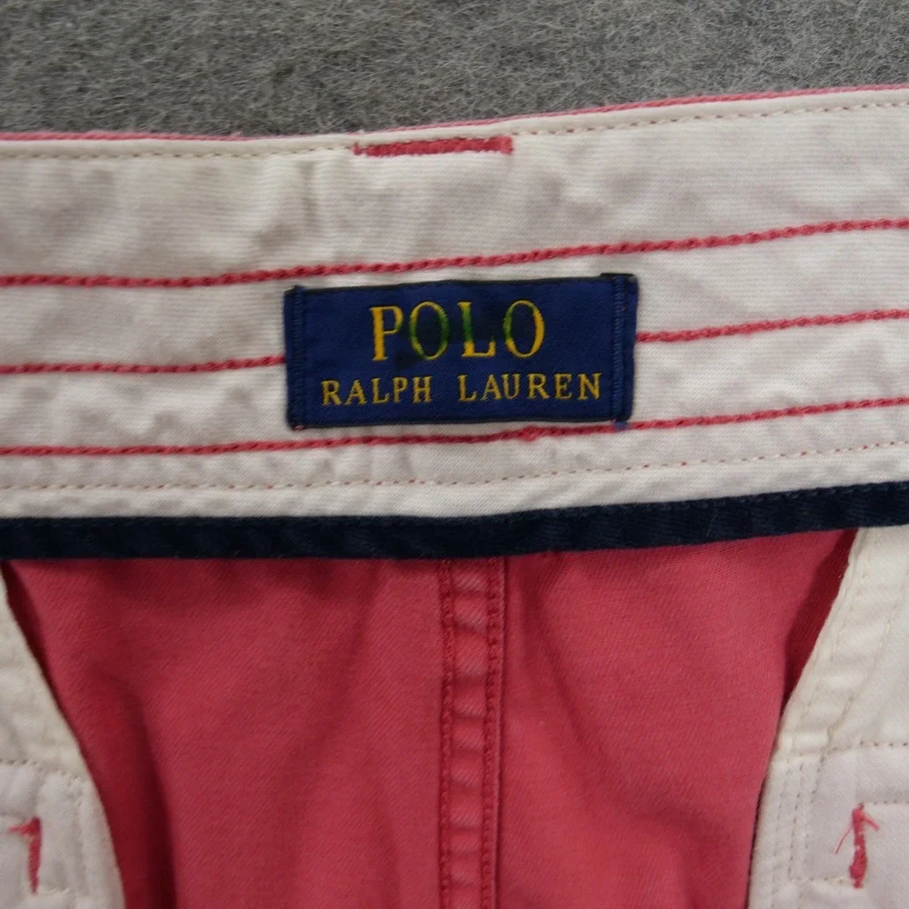 Polo Ralph Lauren Shorts Mens 36 Pink Cargo Pockets Classic Pony Logo 10